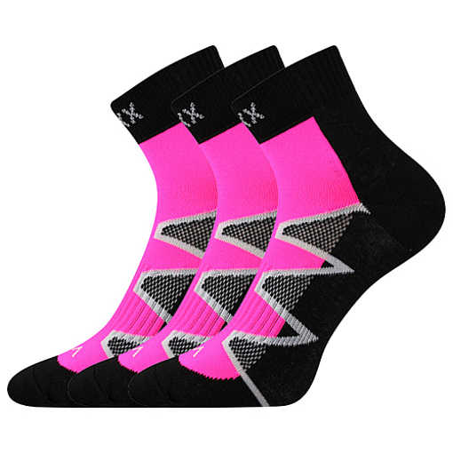 Obrázek z VOXX ponožky Monsa černá-růžová 3 pár 