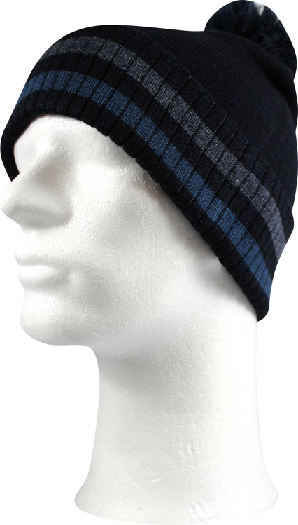 Obrázek z VOXX Čepice pánská pletená COUGAR zimní TMAVĚ MODRÁ 