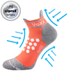 Obrázek z VOXX® kompresní ponožky Sprinter lososová 1 pár 