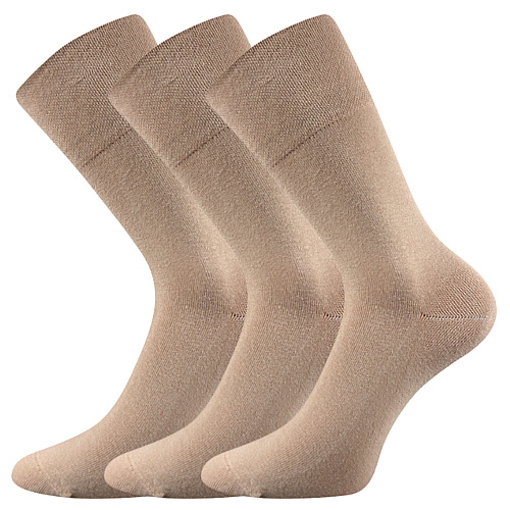 Obrázek z LONKA® ponožky Diagram béžová 3 pár 