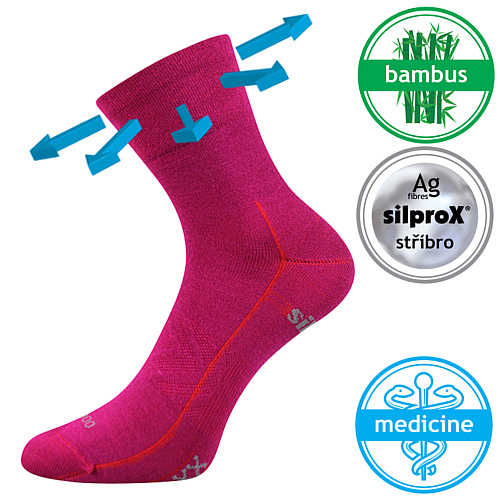 VOXX® ponožky Baeron fuxia 1 pár