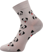 Obrázek z LONKA Ponožky dámské tenké FELIXA s pejsky (3 páry) 