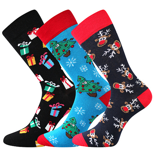 Obrázek z BOMA® ponožky Vánoční mix C 3 pár 
