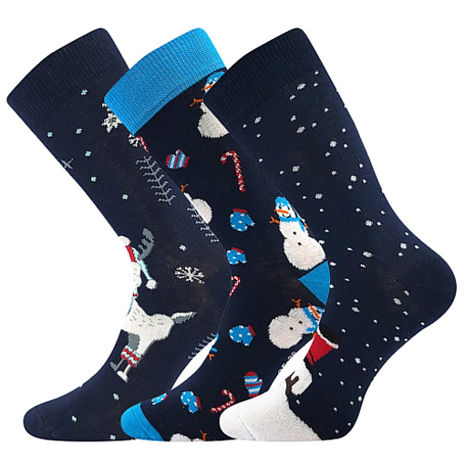 Obrázek z BOMA ponožky Vánoční mix D 3 pár 