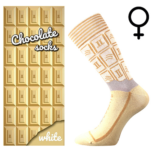 Obrázek z LONKA ponožky Chocolate white 1 ks 