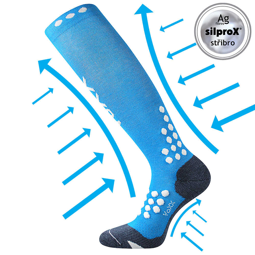 VOXX® podkolenky Marathon modrá 1 pár