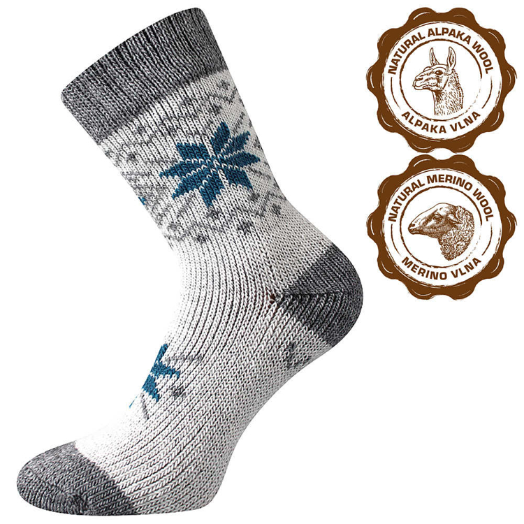 Obrázek z VOXX Ponožky silné zimní ALTA z merino vlny a alpaky VZOR C 