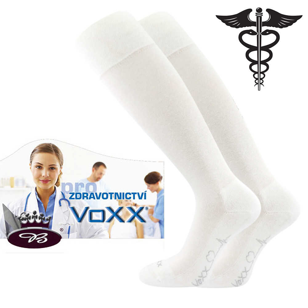 VOXX® podkolenky Medi knee bílá 1 pár