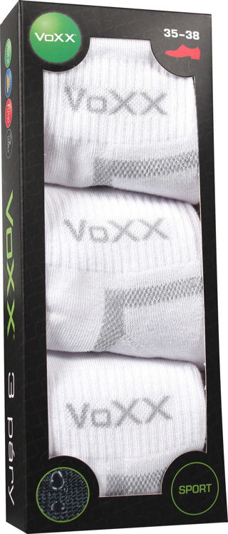 Obrázek z VOXX Ponožky sportovní CADDY B bavlněné 3pack BÍLÉ 