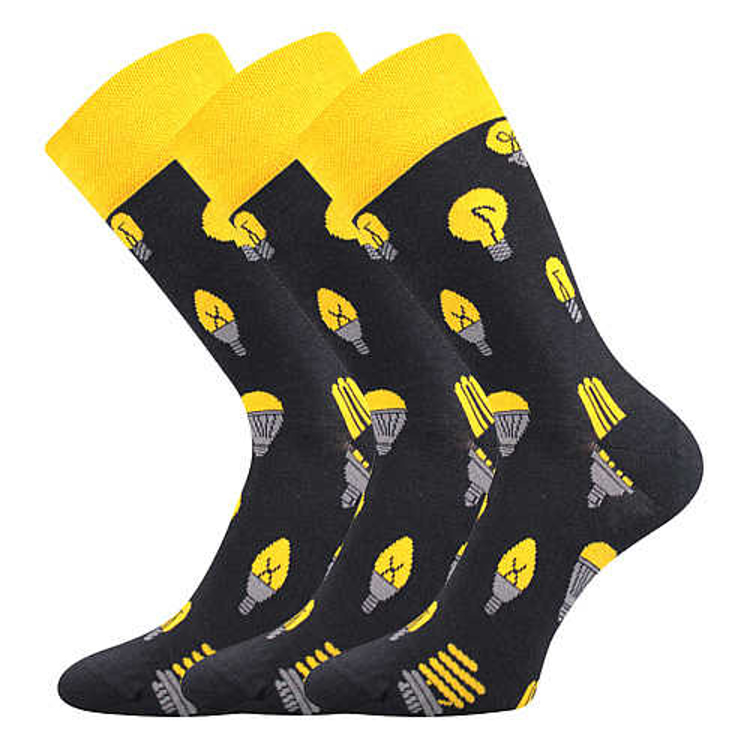 Obrázek z LONKA Ponožky společenské vtipné TWIDOR s obrázky ŽÁROVEK (3 páry) 