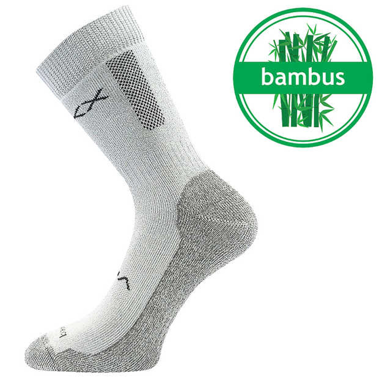 Obrázek z VOXX Ponožky silné bambusové BARDEE světle šedé 