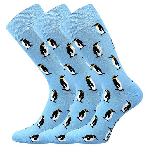 Obrázek z LONKA ponožky Woodoo Sólo 10/tučňáci 3 pár 