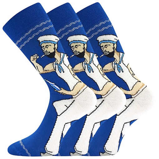 Obrázek z LONKA ponožky Woodoo Sólo 30/námořník 3 pár 