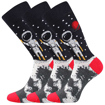 Obrázek z LONKA Ponožky pánské vtipné DEPATE s obrázky VESMÍRU (3 páry) 