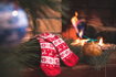 Obrázek z LONKA® ponožky Elfi červená 1 pár 