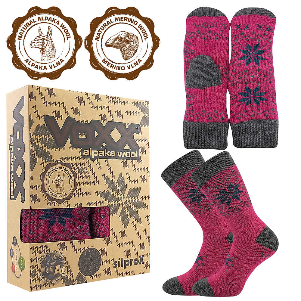 VOXX® ponožky Alta set magenta 1 balení