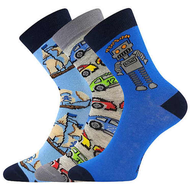 Obrázek z BOMA® ponožky 057-21-43 12/XII mix A - kluk 3 pár 