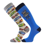 Obrázek z BOMA Podkolenky dětské BIVOJ 15 s obrázky CHLAPECKÉ (2 páry) 