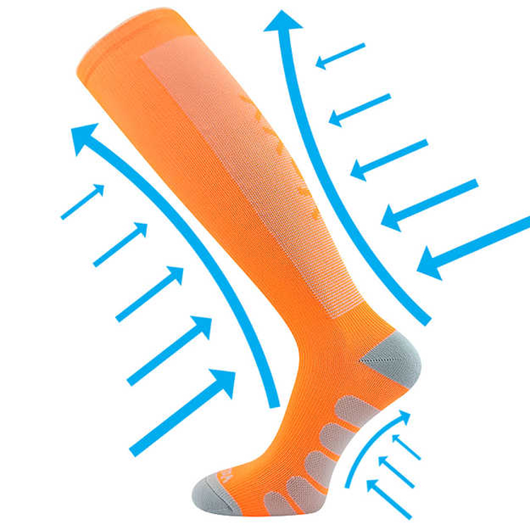 Obrázek z VOXX Podkolenky kompresní FORMIG neon oranžové 