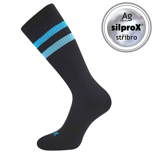 Obrázek z VOXX ponožky Retran černá/tyrkysová 1 pár 