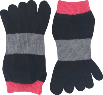 Obrázek BOMA Ponožky prstové bavlněné PRSTAN 11 nízké S MAGENTOU