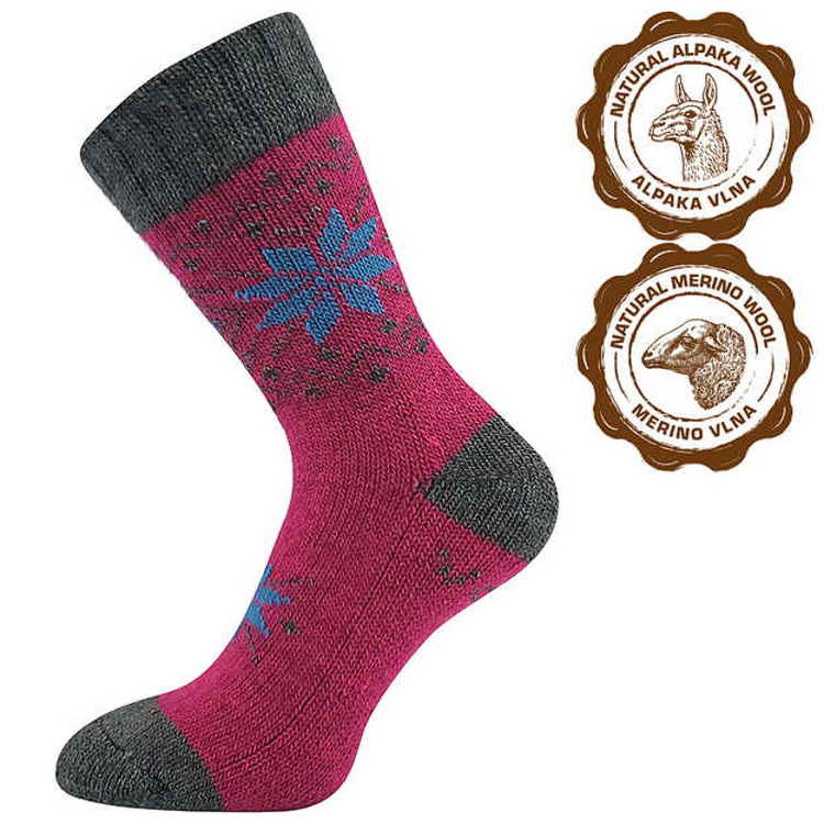 Obrázek z VOXX Ponožky silné zimní ALTA z merino vlny a alpaky VZOR H 