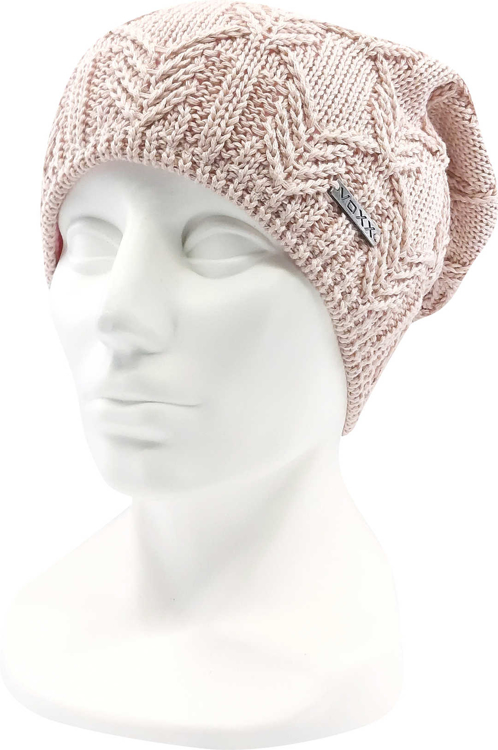 Obrázek z VOXX Čepice dámská pletená NAVARA bavlněná RŮŽOVÁ 