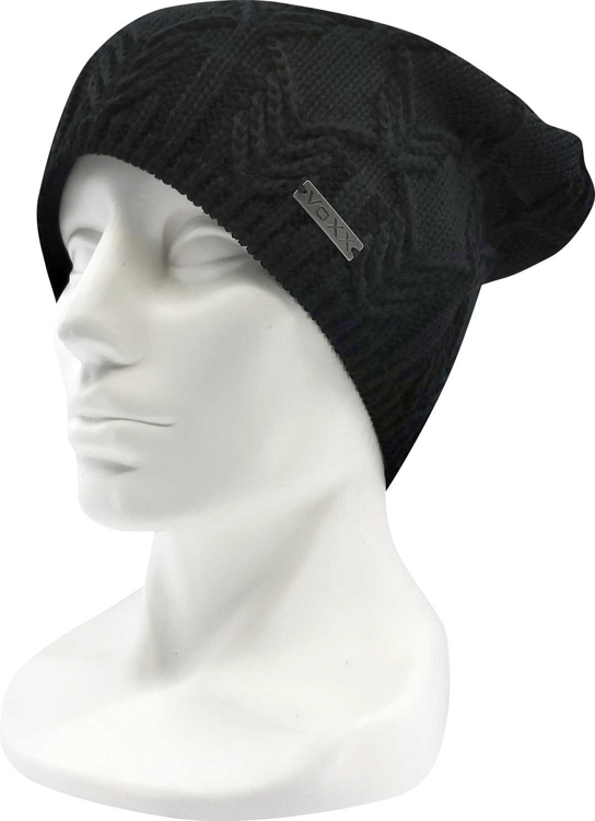 Obrázek z VOXX Čepice dámská pletená NAVARA bavlněná ČERNÁ 