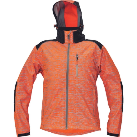 Obrázek KNOXFIELD printed Pánská softshellová bunda oranžová