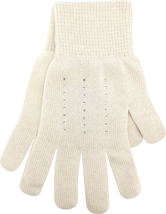 Obrázek z VOXX Rukavice dámské pletené LEAF s kamínky Swarovski REŽNÉ 