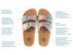 Obrázek z BF BA-525-11-19 Dětské pantofle v duhové třpytkaté barvě 