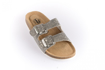 Obrázek z BF BY-213-12-98 Dámské pantofle ve stříbrné třpytkaté barvě 