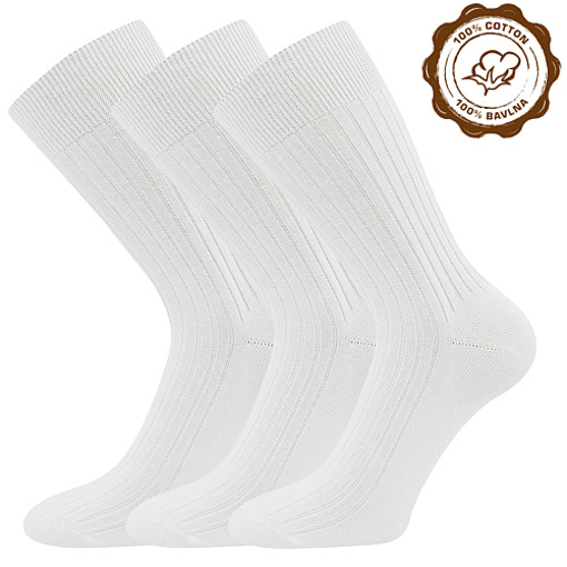 Obrázek z LONKA® ponožky Zebran bílá 3 pár 