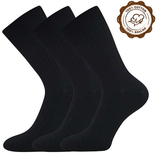 Obrázek z LONKA ponožky Zebran černá 3 pár 