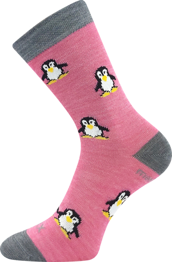 Obrázek z VOXX® ponožky Penguinik růžová 1 pár 