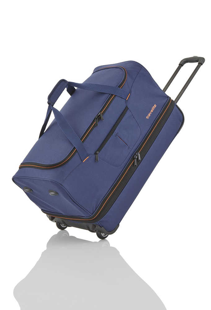 Travelite Basics Wheeled duffle L Navy/orange 98/119