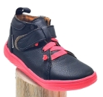 Obrázek z Pegres Barefoot SBF62F Dětské tenisky černo / růžové 