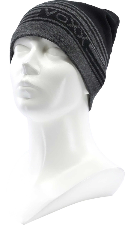 Obrázek z VOXX Čepice pánská pletená KONA zimní ČERNÁ s šedou 