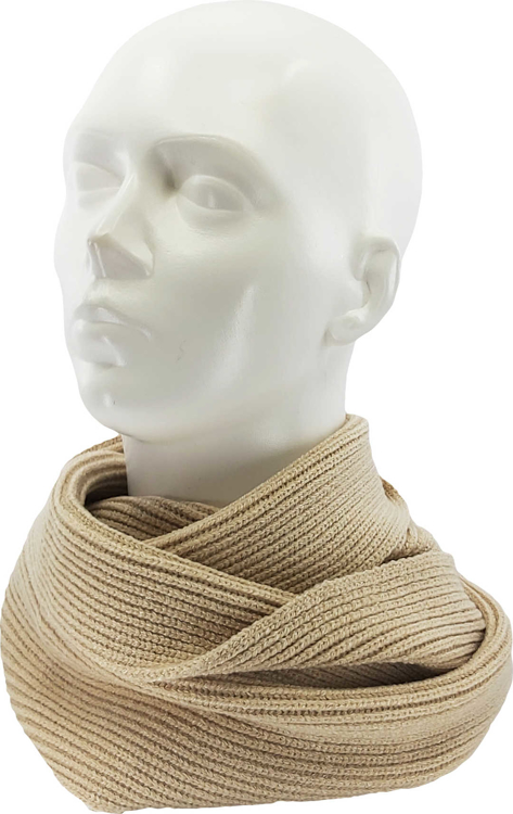 Obrázek z VOXX Šála dámská pletená TERRACANA kruhová s viskózou BÉŽOVÁ 