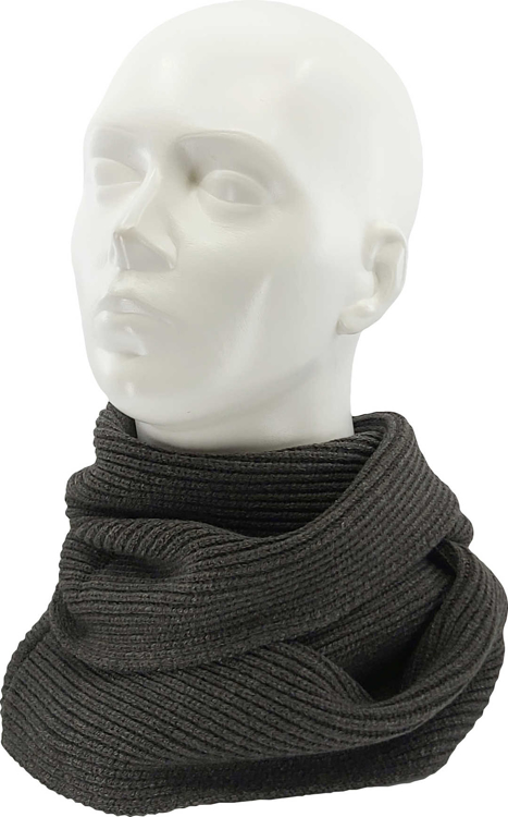 Obrázek z VOXX Šála dámská pletená TERRACANA kruhová s viskózou ANTRACITOVÁ 