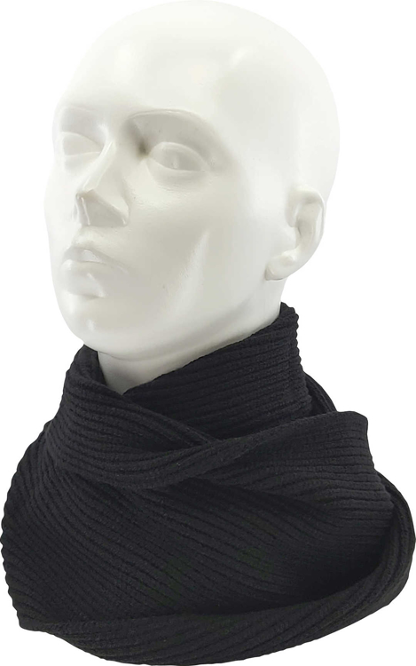 Obrázek z VOXX Šála dámská pletená TERRACANA kruhová s viskózou ČERNÁ 