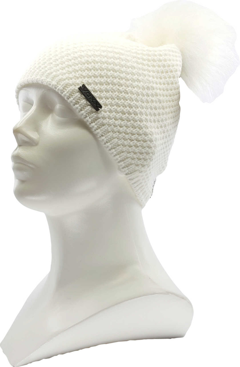 Obrázek z VOXX Čepice dámská pletená GALLOPERA s bambulí BÍLÁ 
