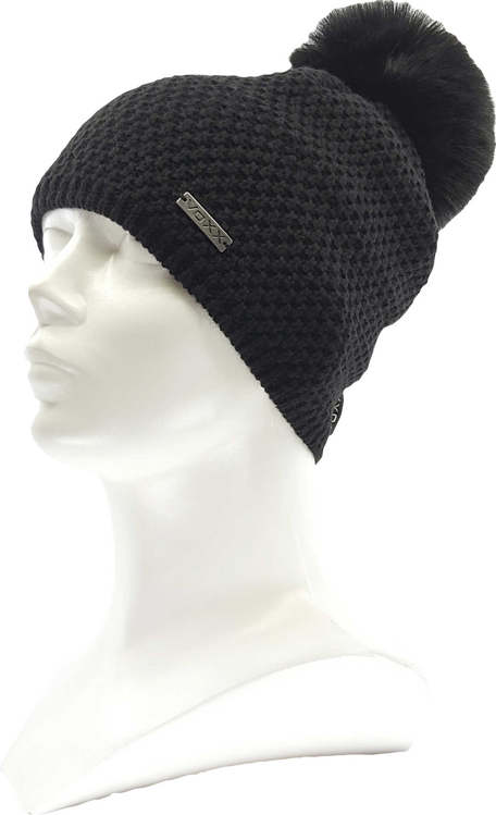 Obrázek z VOXX Čepice dámská pletená GALLOPERA s bambulí ČERNÁ 