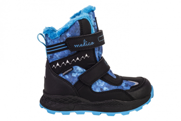 Obrázek Medico ME-53503-1 Dětské kotníkové boty černo / modré