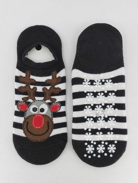 Obrázek z LONKA Ponožky dámské froté CUPID ABS se sobem ČERNÉ (3 páry) 