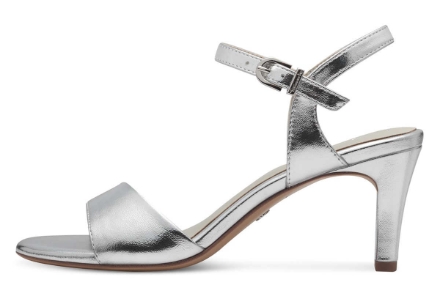Obrázek Tamaris 1-28008-42-941 Dámské sandály na podpatku stříbrné