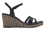 Obrázek z Tamaris 1-28046-42-001 Dámské sandály na klínku černé 