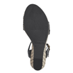 Obrázek z Tamaris 1-28046-42-001 Dámské sandály na klínku černé 