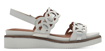 Obrázek z Tamaris 1-28212-42-100 Dámské sandály na klínku bílé 