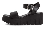 Obrázek z Tamaris 1-28712-42-003 Dámské sandály na klínku černé 